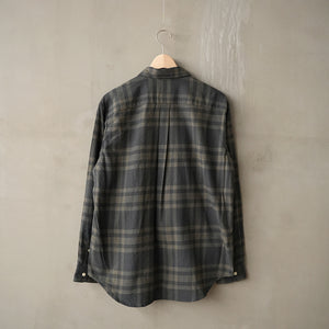 BRUSHED CHECK LOOSE FIT R/C SHT