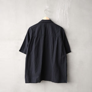 C/SILK GINGHAM S/S OPEN COLLAR SHT – MANUAL ALPHABET ONLINE STORE