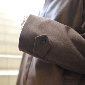 WOOL BEAVER BALMACAAN COAT