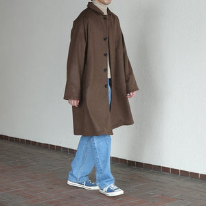 WOOL BEAVER BALMACAAN COAT
