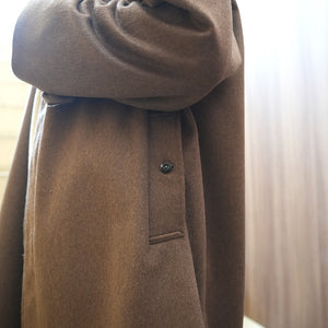 WOOL BEAVER BALMACAAN COAT