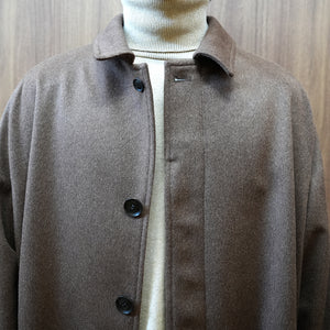 WOOL BEAVER BALMACAAN COAT