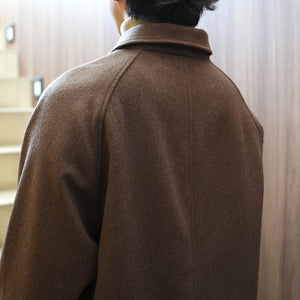 WOOL BEAVER BALMACAAN COAT