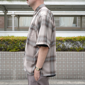 T/W CHECK WIDE SQUARE SHIRTS – MANUAL ALPHABET ONLINE STORE