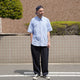 STRIPE LOOSE FIT R/C S/S SHT