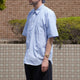 STRIPE LOOSE FIT R/C S/S SHT