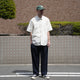 STRIPE LOOSE FIT R/C S/S SHT