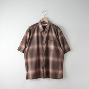 T/W CHECK WIDE SQUARE SHIRTS – MANUAL ALPHABET ONLINE STORE