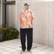 FLOWER MESH OPEN COLLAR S/S SHT