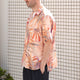 FLOWER MESH OPEN COLLAR S/S SHT
