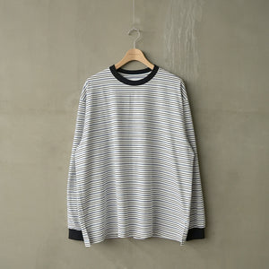 MULTI BORDER WIDE LS TEE