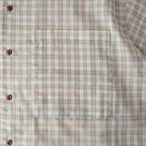 T/C LAWN CHECK WIDE S/S SHIRTS – MANUAL ALPHABET ONLINE STORE