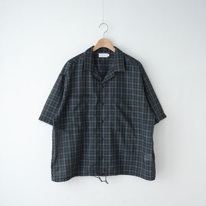 T/C LAWN CHECK WIDE S/S SHIRTS – MANUAL ALPHABET ONLINE STORE