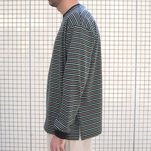 MULTI BORDER WIDE LS TEE