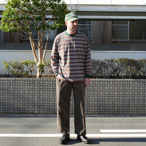 MULTI BORDER WIDE LS TEE