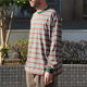 MULTI BORDER WIDE LS TEE