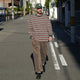 MULTI BORDER WIDE LS TEE