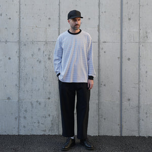 MULTI BORDER WIDE LS TEE
