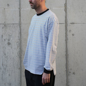 MULTI BORDER WIDE LS TEE