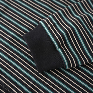 MULTI BORDER WIDE LS TEE