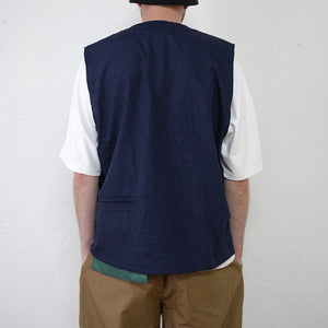 WRINKLE WASHER POPLIN VEST