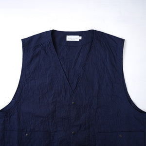 WRINKLE WASHER POPLIN VEST