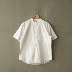 LOOSE FIT BAND COLLAR S/S SHT（再入荷）