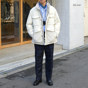 MANUAL ALPHABET×NANGA  FIELD DOWN JACKET