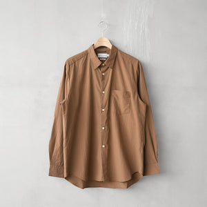salsation ウエア　Lサイズ light brown 新色追加】WASHER BROAD LOOSE FIT R/C SHIRTS – MANUAL ALPHABET