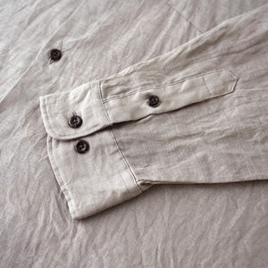 LINEN CANVAS LOOSE FIT B/C SHIRTS – MANUAL ALPHABET ONLINE STORE