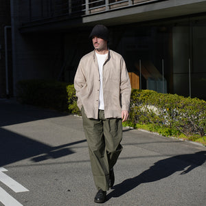 LINEN CANVAS LOOSE FIT B/C SHIRTS – MANUAL ALPHABET ONLINE STORE
