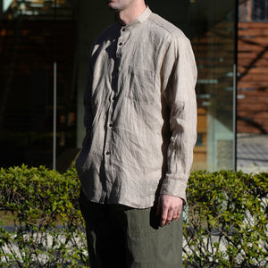 LINEN CANVAS LOOSE FIT B/C SHIRTS – MANUAL ALPHABET ONLINE STORE