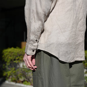 LINEN CANVAS LOOSE FIT B/C SHIRTS – MANUAL ALPHABET ONLINE STORE