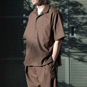 GREYカラー追加入荷】T/W/R TROPICAL S/S OPEN COLLAR SHIRTS – MANUAL