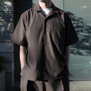 GREYカラー追加入荷】T/W/R TROPICAL S/S OPEN COLLAR SHIRTS – MANUAL