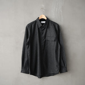 WOOL LOOSE FIT R/C SHT