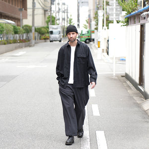 WOOL LOOSE FIT R/C SHT