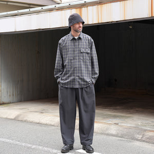 WOOL LOOSE FIT R/C SHT
