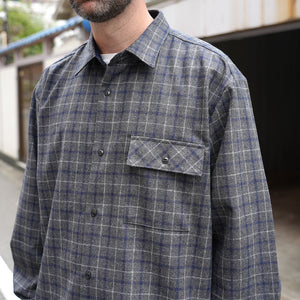 WOOL LOOSE FIT R/C SHT