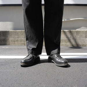 12oz BLACK DENIM EASY WIDE PANTS