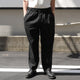 12oz BLACK DENIM EASY WIDE PANTS