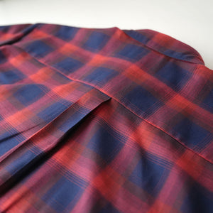 C/R OMBRE CHECK OVER SHIRTS