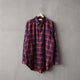 C/R OMBRE CHECK OVER SHIRTS