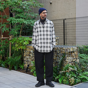 C/R OMBRE CHECK OVER SHIRTS