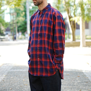 C/R OMBRE CHECK OVER SHIRTS