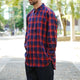 C/R OMBRE CHECK OVER SHIRTS