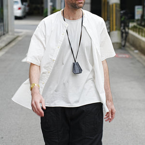 LOOSE FIT BAND COLLAR S/S SHT Ⅰ（再入荷）