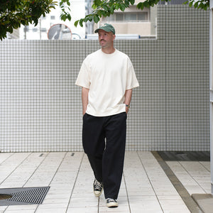 12oz BLACK DENIM EASY PANTS – MANUAL ALPHABET ONLINE STORE