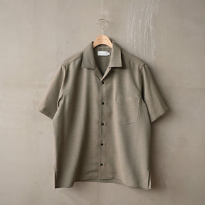 EVALET MESH OPEN COLLAR S/S SHT