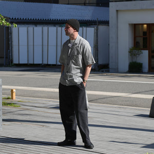 12oz BLACK DENIM EASY PANTS – MANUAL ALPHABET ONLINE STORE
